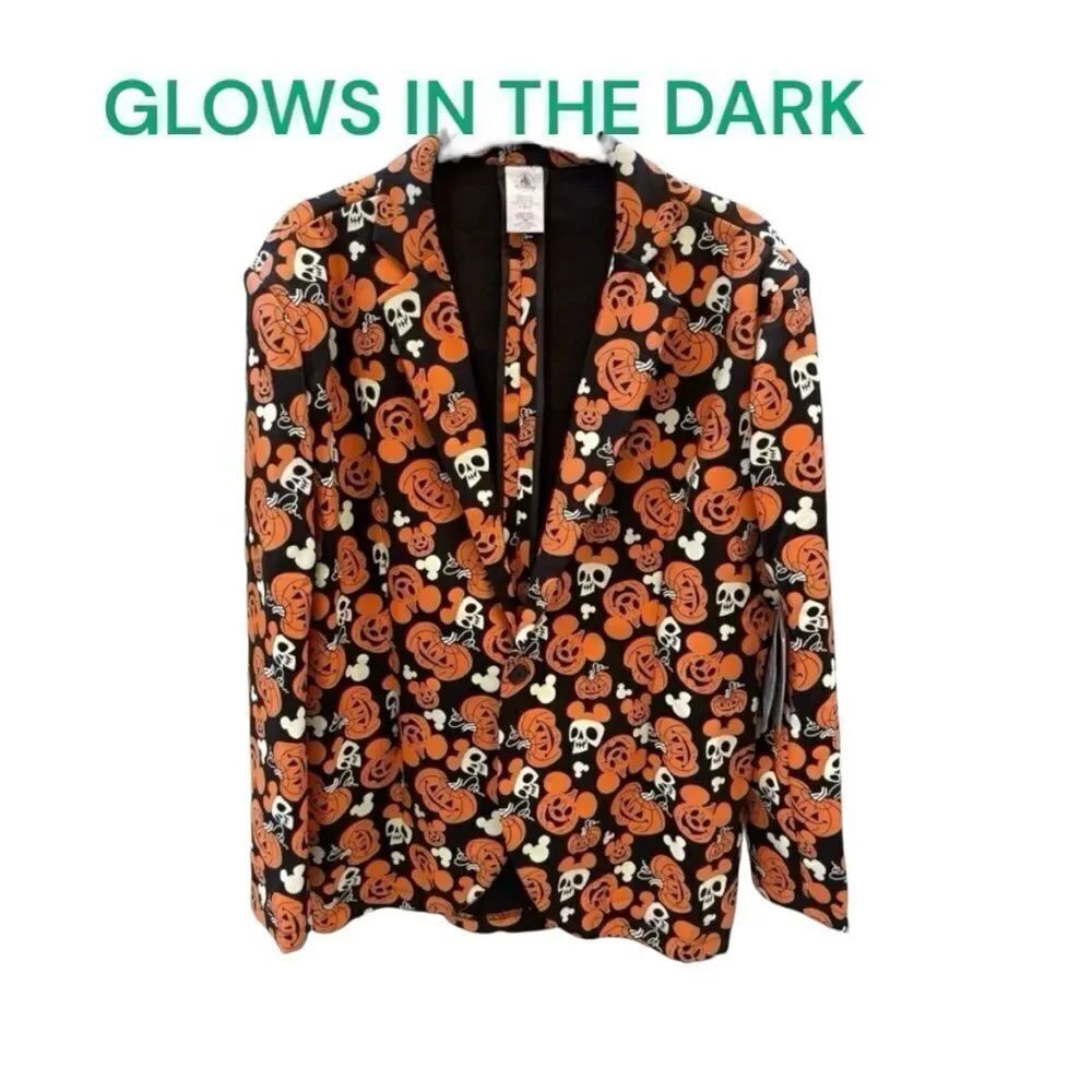 Disney Mickey Mouse Halloween Glow-in-the-Dark Jacket and Light-Up bow Tie